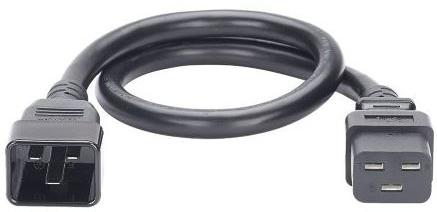 Panduit-NPCB12 Cable Assembly AC Power Cable Assembly 0.914m C20 to C13 3 to 3 POS F-M 15AWG