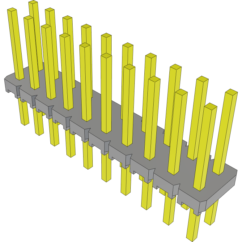 Samtec-MTLW-110-08-S-D-300 Steckverbinderleisten und Leiterplattenbuchsen Conn Unshrouded Header HDR 20 POS 2.54mm Solder ST Top Entry Thru-Hole Bulk