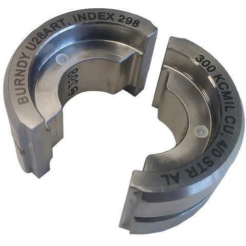 BURNDY-U28ART Tools Other Stainless Steel U Die, White, Index 298