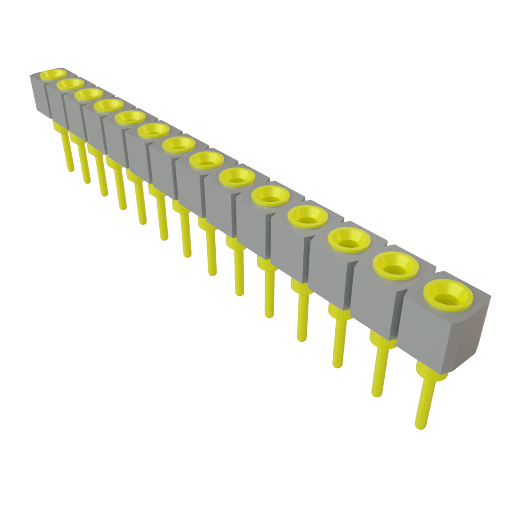Samtec-SS-114-G-2 Connector Headers and PCB Receptacles Conn Socket Strip SKT 14 POS 2.54mm Solder ST Top Entry Thru-Hole Tube
