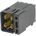 Molex-0783472002 Face arrière de raccordement Conn Daughter Card HDR 4 POS Press Fit RA Thru-Hole Impact™ Tray