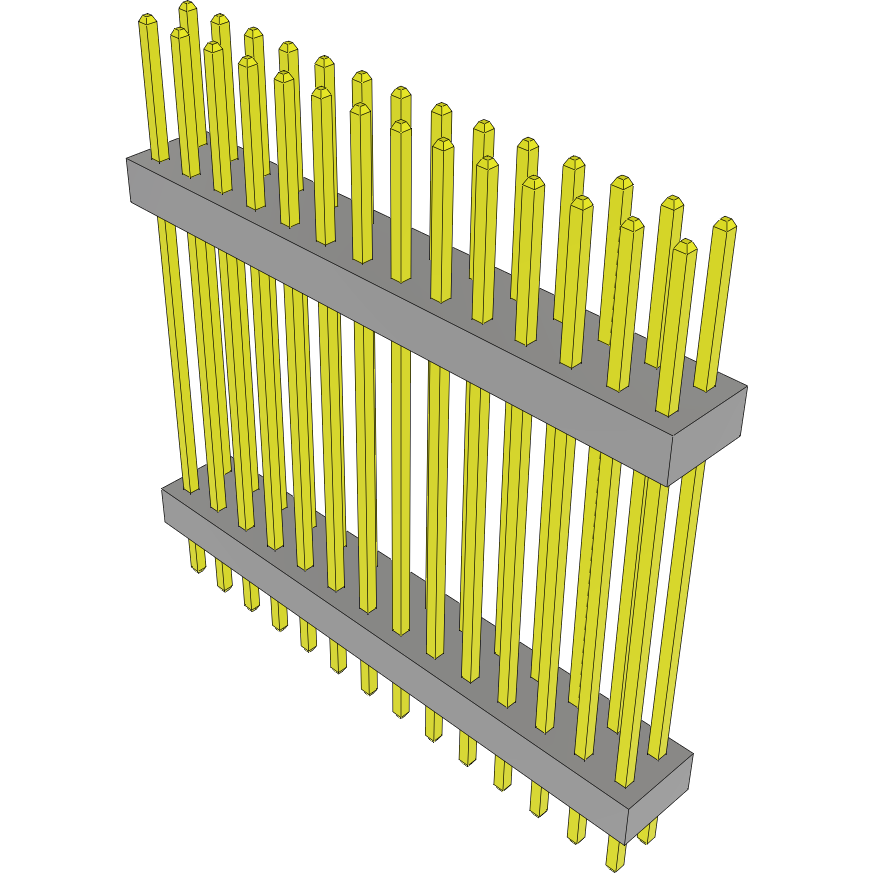 Samtec-TW-14-12-L-D-750-120 Cabezales del conector y receptáculos PCB Conn Board Stacker HDR 28 POS 2mm Solder ST Top Entry Thru-Hole Bulk