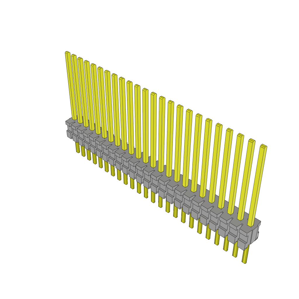 Samtec-TMS-124-55-G-S Connector Headers and PCB Receptacles Conn Unshrouded Header HDR 24 POS 1.27mm Solder ST Top Entry Thru-Hole Tube