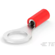 TE Connectivity-2-34151-1 Connector Terminals Ring Tongue Terminal 16-22AWG Copper Red 27.69mm Tin T/R