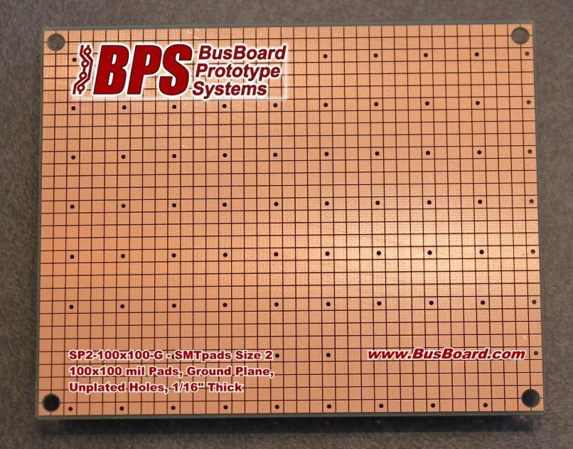 BusBoard Prototype Systems-SP2-100X100-G null FR4 General Purpose PCB Board