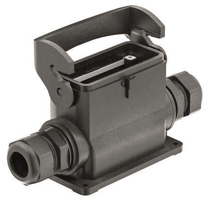 HARTING-19431160291 Schrumpfbalgenadapter Surface Mount Housing 90° 16/B Shell Size Glass Fibre Reinforced Polyamide Self Lock