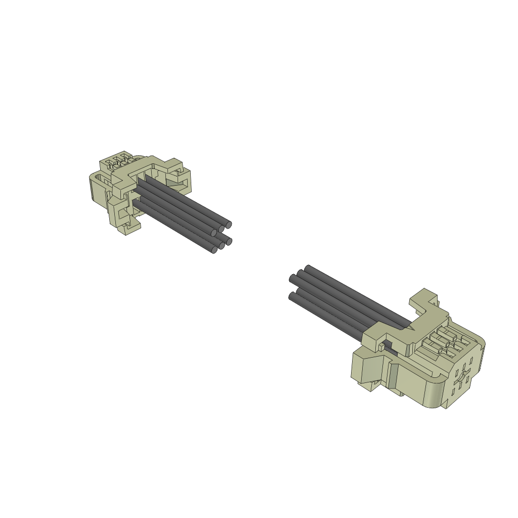 Samtec-S1SD-03-28-GF-06.00-L1 Andere Kabelbaugruppen Double Row PVC Cable Discrete Wire Socket