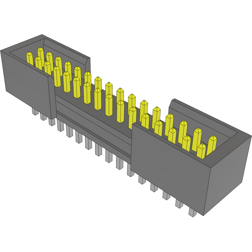 Samtec-FTSH-116-02-F-D-ES Cabezales del conector y receptáculos PCB Conn Shrouded Header (4 Sides) HDR 32 POS 1.27mm Solder ST Top Entry Thru-Hole Tube