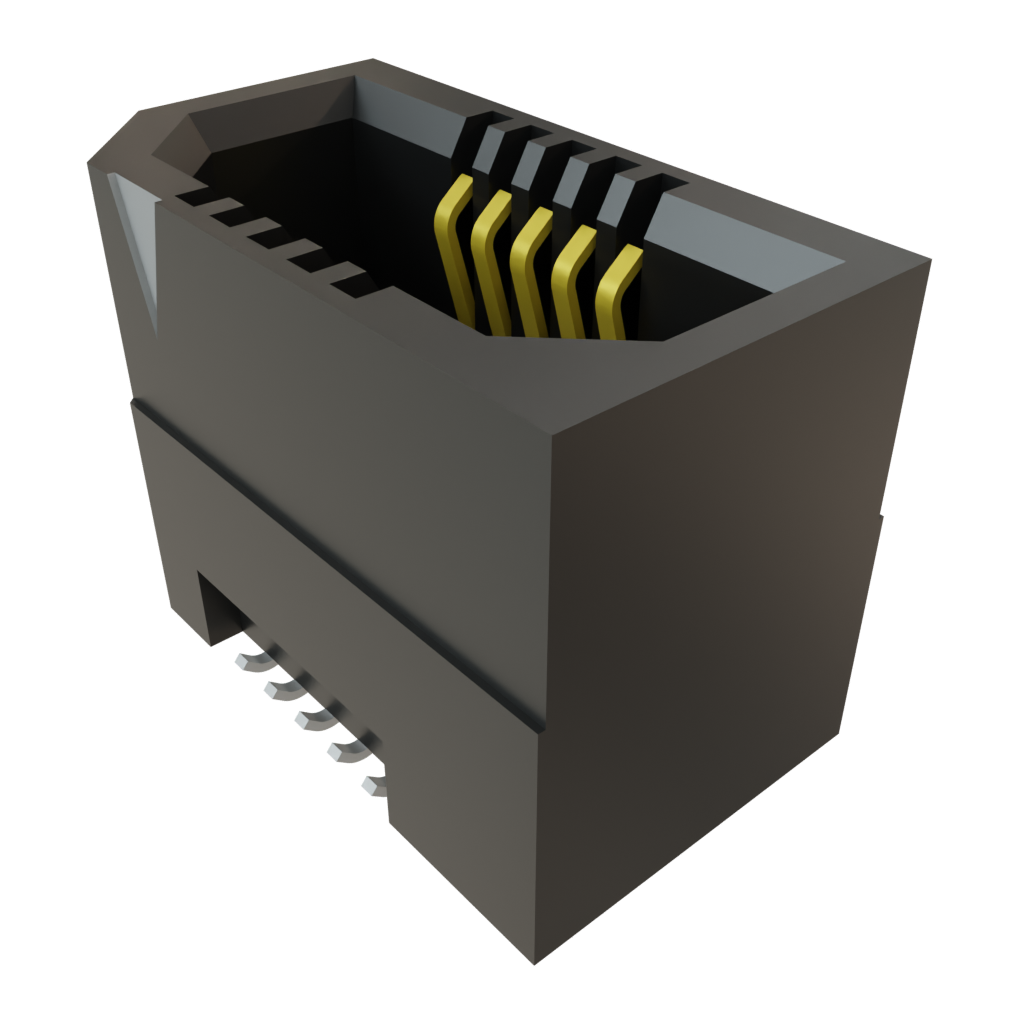 Samtec-ERF8-005-07.0-L-DV-TR Steckverbinderleisten und Leiterplattenbuchsen Conn Micro High Speed Socket Strip SKT 10 POS 0.8mm Solder ST SMD T/R