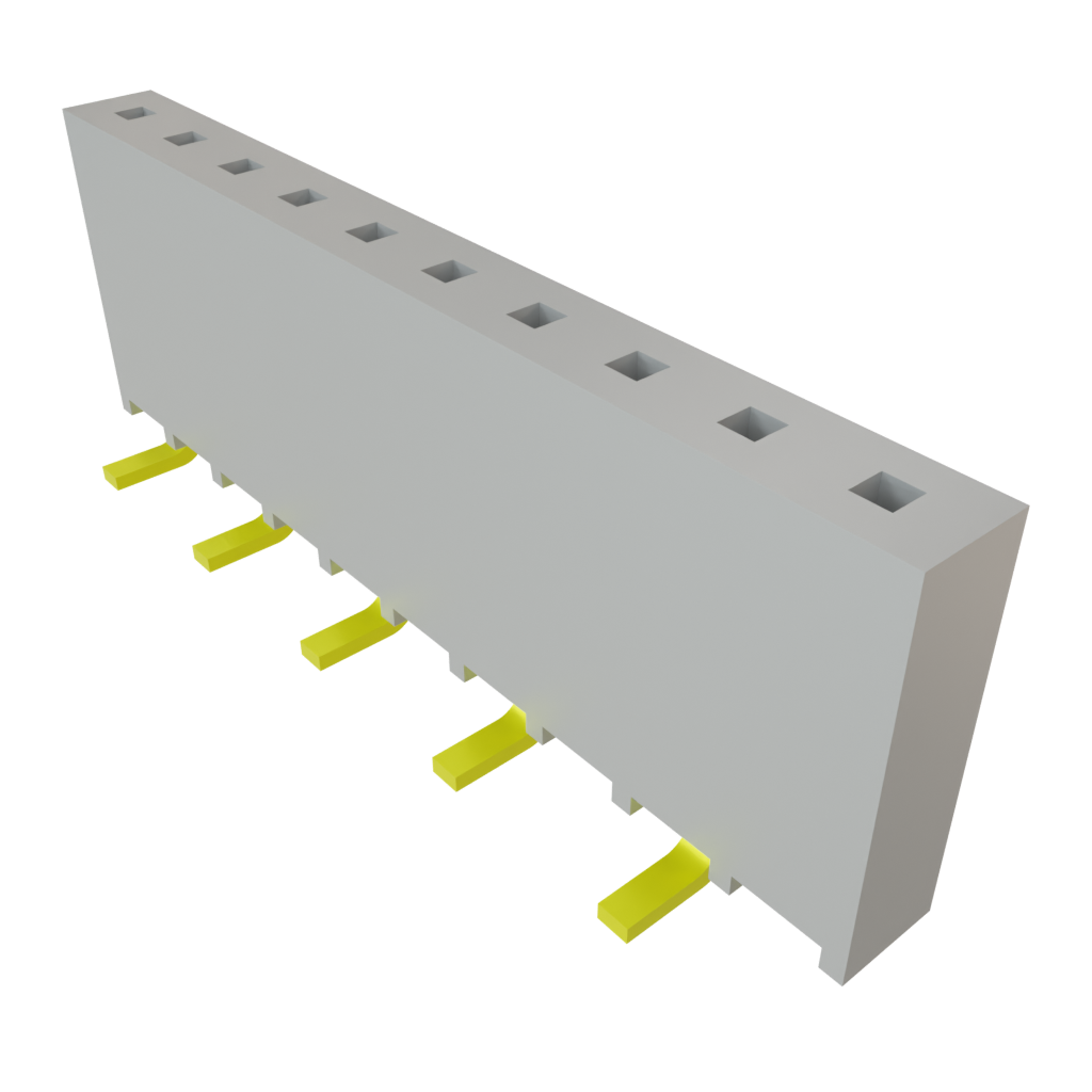 Samtec-SSW-110-22-G-S-VS Connector Headers and PCB Receptacles Conn Socket Strip SKT 10 POS 2.54mm Solder ST Top Entry SMD Tube