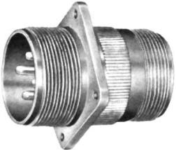 Amphenol-MS25183A18-1P Connettore circolare Conn Cylindrical Circular PIN 10 POS Solder ST 10 Terminal 1 Port