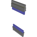 Cable Assembly Discrete Wire 0.203m 28AWG Socket Strip to Socket Strip 50 to 50 POS SKT-SKT Crimp-Crimp TIGER EYE™ Layer