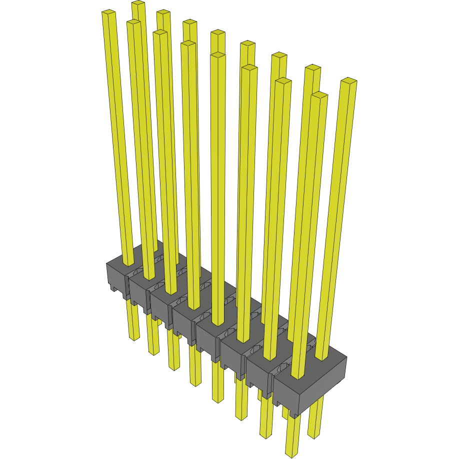 Samtec-MTSW-108-28-T-D-815 连接器插头及 PCB 插座 Conn Unshrouded Header HDR 16 POS 2.54mm Solder ST Top Entry Thru-Hole Bulk
