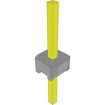 Conn Unshrouded Header HDR 1 POS Solder ST Top Entry Thru-Hole Bulk