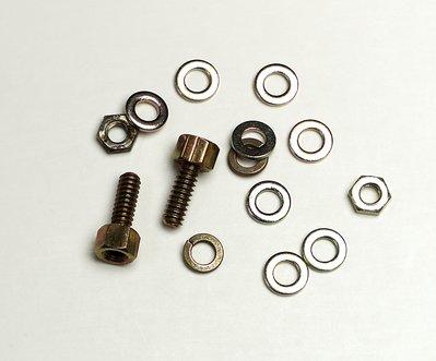 3M-3344-4 Steckverbinderzubehör Connector Accessories Board Lock Screw Straight Stainless Steel Nickel