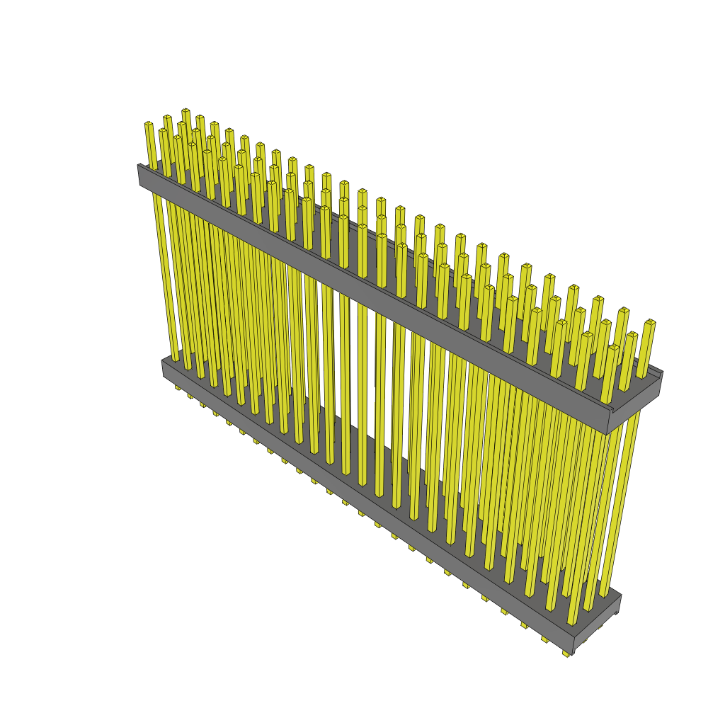 Samtec-ZW-25-14-G-T-1150-080 连接器插头及 PCB 插座 Conn Board Stacker HDR 75 POS 2.54mm Solder ST Top Entry Thru-Hole Bulk