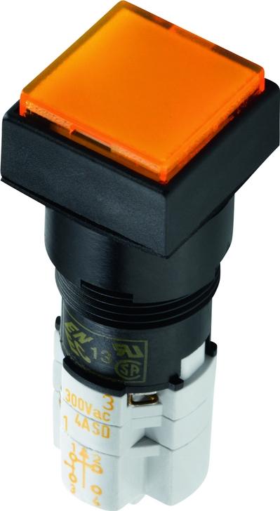 RAFI GmbH & Co. KG-1.15.108.281/0000 Switch Push Button Switch Push Button N.O./N.C. DPST Square Button 4A 250VAC 250VDC Momentary Panel Mount Solder Box