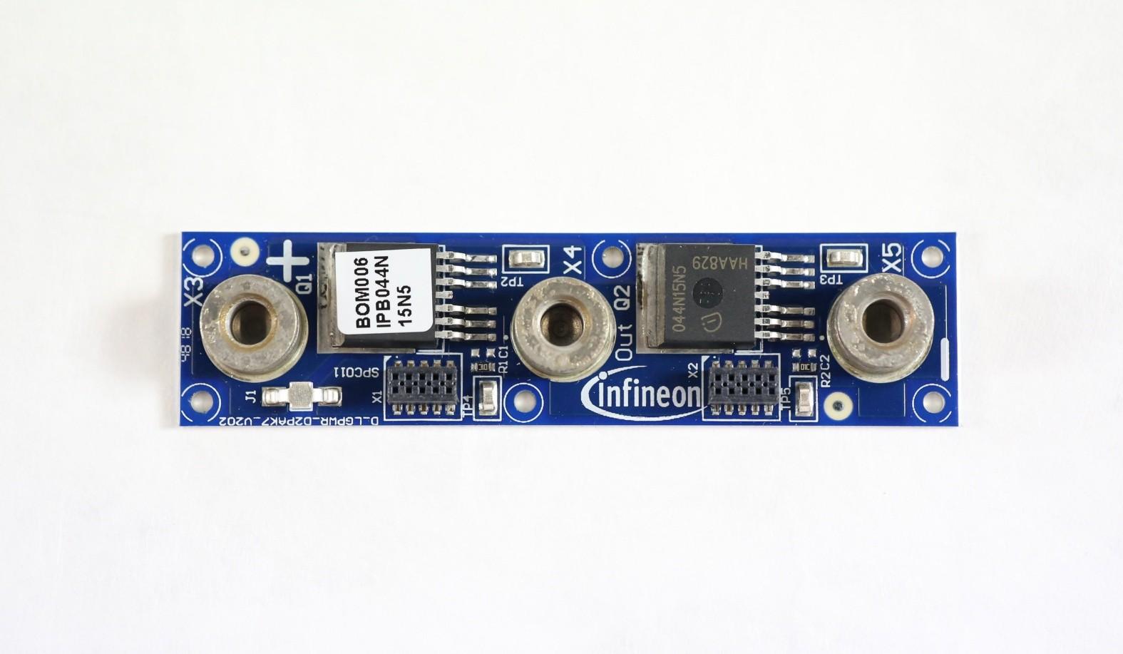 Infineon Technologies AG-KITLGPWRBOM006TOBO1 Energiemanagement, Entwicklungsplatinen und -kits IPT020N10N5 Gate and Power Driver/MOSFET Evaluation Kit