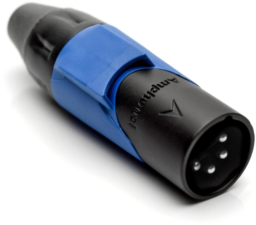 Amphenol-AX4MB6M 音频及视频连接器 Conn XLR Connector M 4 POS Solder Cup ST Cable Mount 4 Terminal 1 Port Box