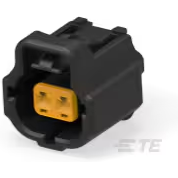 TE Connectivity-184000-1 Connector Discrete Wire Housing Conn Housing PL 2 POS 5mm Crimp ST Cable Mount Black Package