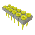 Conn Socket Strip SKT 12 POS 2.54mm Solder ST Top Entry Thru-Hole Tube