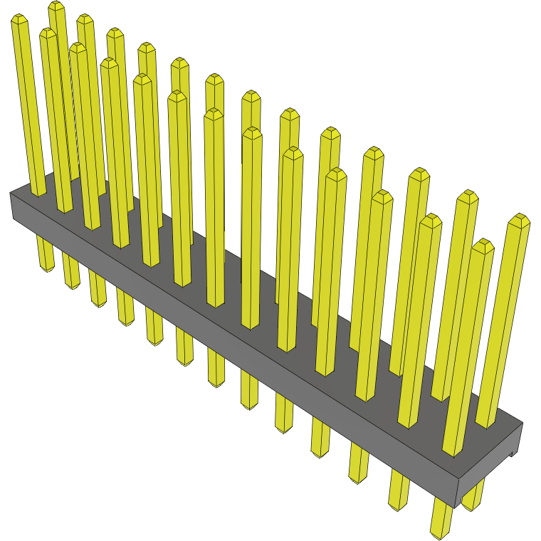 Samtec-MTMM-113-09-S-D-355 连接器插头及 PCB 插座 Conn Unshrouded Header HDR 26 POS 2mm Solder ST Top Entry Thru-Hole Bulk