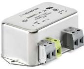 Schaffner-FN2415-6-29 Starkstromleitungsfilter Power Line Filter EMC 0Hz to 400Hz 6A 250VAC Terminal Block Flange Mount