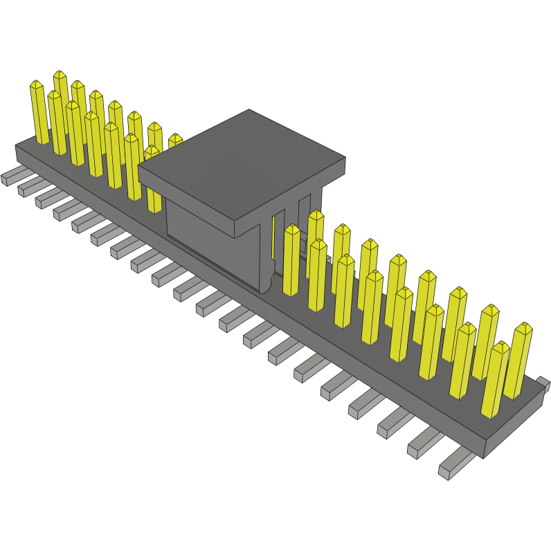Samtec-FTS-120-01-L-DV-P-TR Steckverbinderleisten und Leiterplattenbuchsen Conn Unshrouded Header HDR 40 POS 1.27mm Solder ST Top Entry SMD T/R