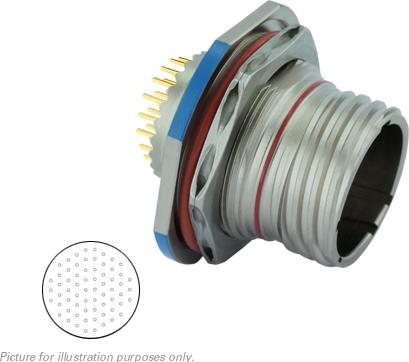 SOURIAU-8D7C19F35PB Conector circular Conn Circular PIN 66 POS Solder ST Jam Nut 66 Terminal 1 Port