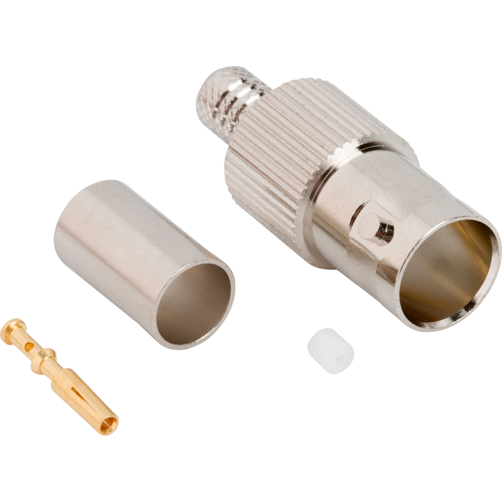 Amphenol RF-031-70573-12G RF-Steckverbinder Conn BNC 0Hz to 12GHz 75Ohm Crimp ST Cable Mount RCP Gold