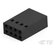 TE Connectivity-104482-3 Einzeladersteckverbinder, Gehäuse Conn Housing RCP 8 POS 2.54mm Crimp ST Cable Mount Black Package