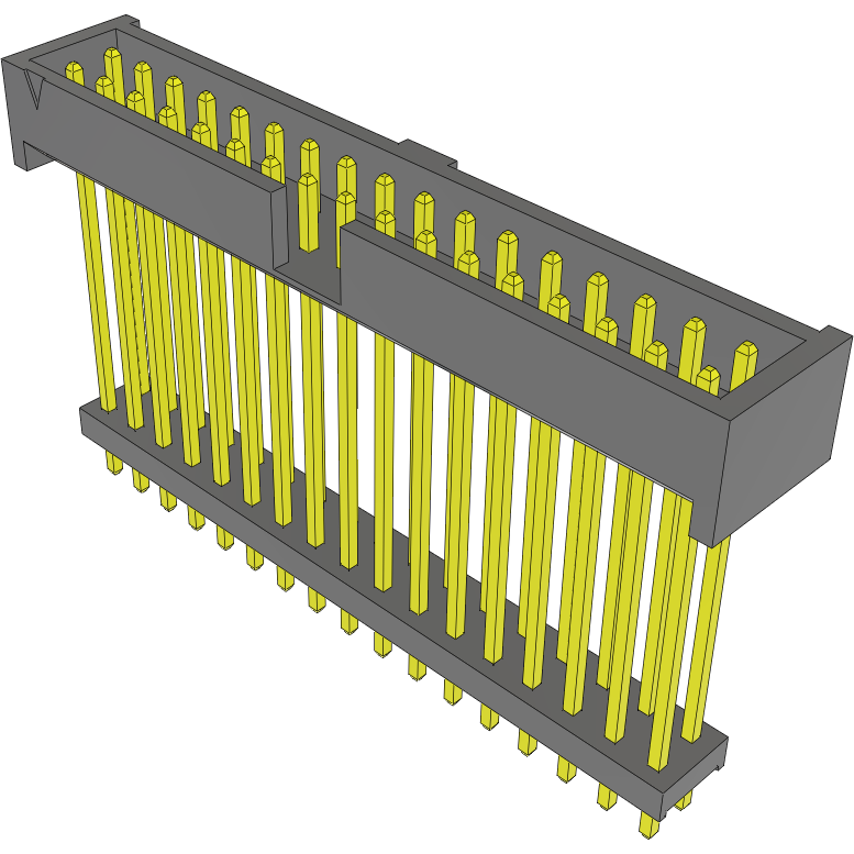 Samtec-ZLTMM-117-71-G-D-745 Embases de raccordement et réceptacles PCB Conn Elevated Shrouded Header HDR 34 POS 2mm Solder ST Thru-Hole Bulk