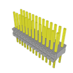 Conn Unshrouded Header HDR 26 POS 1.27mm Solder ST Top Entry Thru-Hole Tube