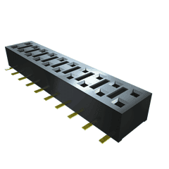 Samtec-CLH-112-F-D-BE 连接器插头及 PCB 插座 Conn Socket Strip SKT 24 POS 2.54mm Solder ST Bottom Entry SMD Tube