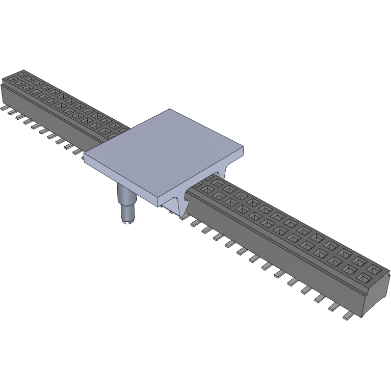 Samtec-CLM-134-02-F-D-PA Steckverbinderleisten und Leiterplattenbuchsen Conn Socket Strip SKT 68 POS 1mm Solder ST SMD Tray