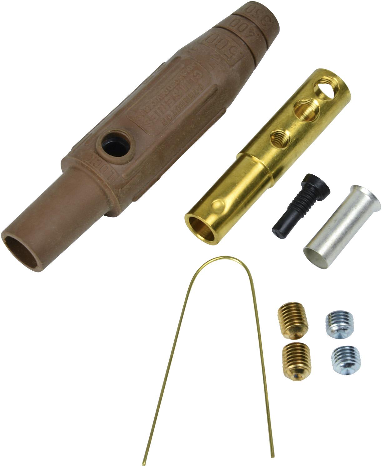 Marinco-CLM2F-F Steckverbinder CLM Series Inline Single Pin Connectors (150A / 600V) #8 - #2 AWG Female - Brown (F)