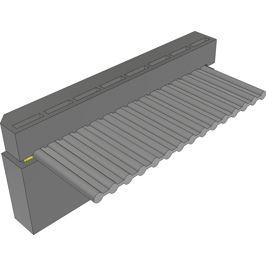 Samtec-IDSS-08-S-06.00-ST4 Flachband Kabelbaugruppen Cable Assembly 0.152m 28AWG 2.54mm 8 POS IDC Connector F Skin