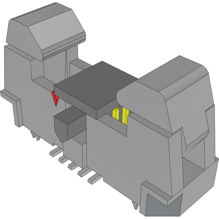 Samtec-EHF-105-01-F-D-SM-LC-P Piastre connettori e prese PCB Conn Ejector Header HDR 10 POS 1.27mm Solder ST Top Entry SMD Tube
