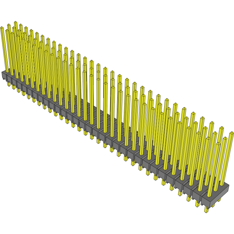 Samtec-TSW-131-17-S-T Embases de raccordement et réceptacles PCB Conn Unshrouded Header HDR 93 POS 2.54mm Solder ST Top Entry Thru-Hole Bulk