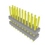 Conn Board Stacker HDR 20 POS 2mm Solder ST Top Entry Thru-Hole Bulk