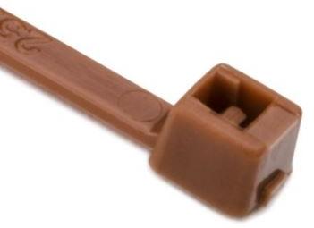 HellermannTyton-111-01933 Kabelbinder Cable Ties, Cable Tie Polyamide 6/6 Brown 22mm 80N Pack