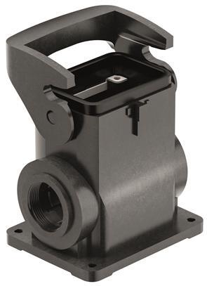 HARTING Technology Group-19430060250 Backshells Surface Mount Housing 90° 6/B Shell Size Glass Fibre Reinforced Polyamide Self Lock