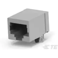 TE Connectivity-5558342-1 Steckverbinder, Telefon und Telekommunikation Conn RJ-45 F 8 POS 1.27mm Solder RA Thru-Hole 8 Terminal 1 Port Cat 5e Tray