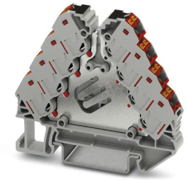 PHOENIX CONTACT-PTRVB 4-PV /RD Steckverbinder, Klemmenblöcke Conn Terminal Block 16 POS T DIN Rail 17.5A