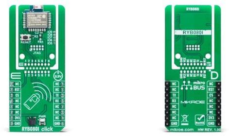 MikroElektronika-MIKROE-6352 RF/Drahtlos-Entwicklungsplatinen und Kits RYB080I Bluetooth Click Board