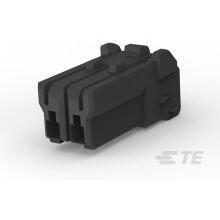 TE Connectivity-1565081-6 Einzeladersteckverbinder, Gehäuse Conn Housing PL 2 POS 3.5mm Crimp ST Cable Mount Black Bag