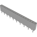 Conn Socket Strip SKT 19 POS 2.54mm Solder ST Top Entry Thru-Hole TIGER CLAW™ Tube