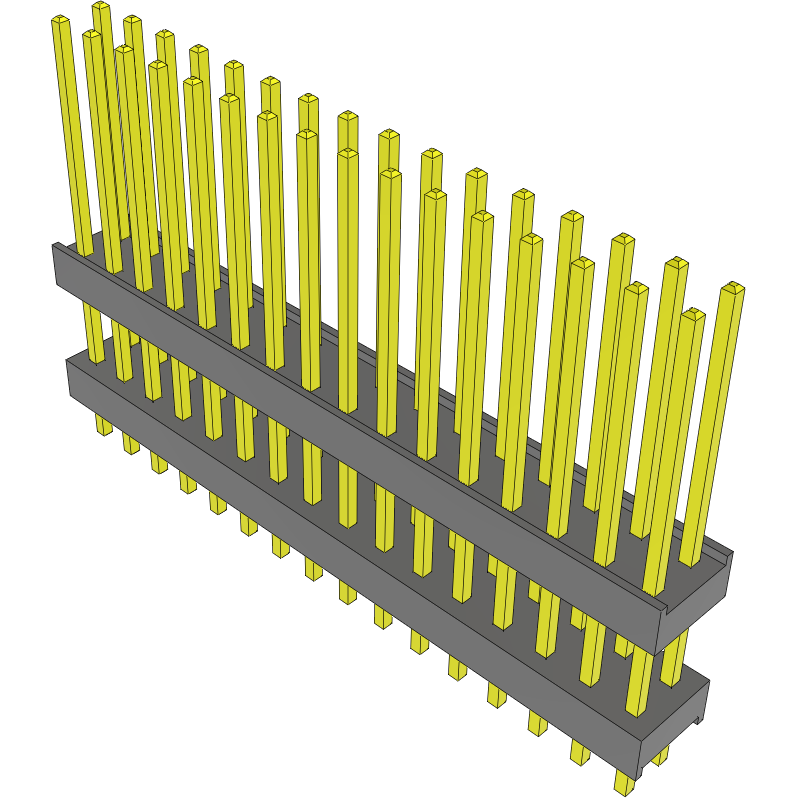 Samtec-DW-16-12-L-D-400 Piastre connettori e prese PCB Conn Board Stacker HDR 32 POS 2.54mm Solder ST Top Entry Thru-Hole Bulk
