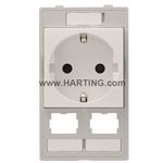 HARTING-39500120450 Steckverbinder Han-Port Combi Insert D/2 H Module