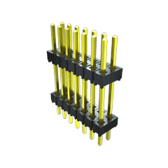 Samtec-ZW-25-14-S-D-1146-087 Steckverbinderleisten und Leiterplattenbuchsen Conn Board Stacker HDR 50 POS 2.54mm Solder ST Top Entry Thru-Hole Bulk
